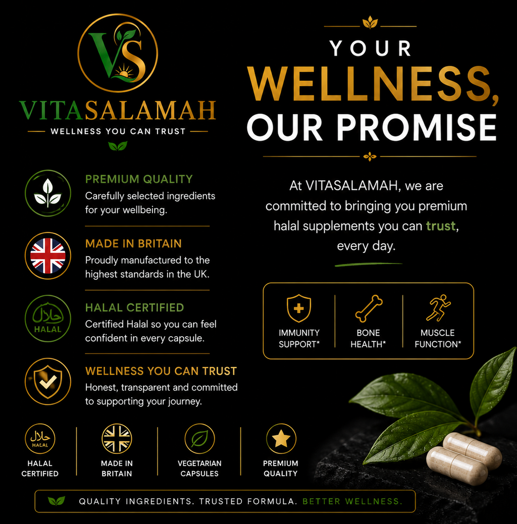 VitaSalamah Vitamin D3, K2 & C – 120 Vegetarian Capsules